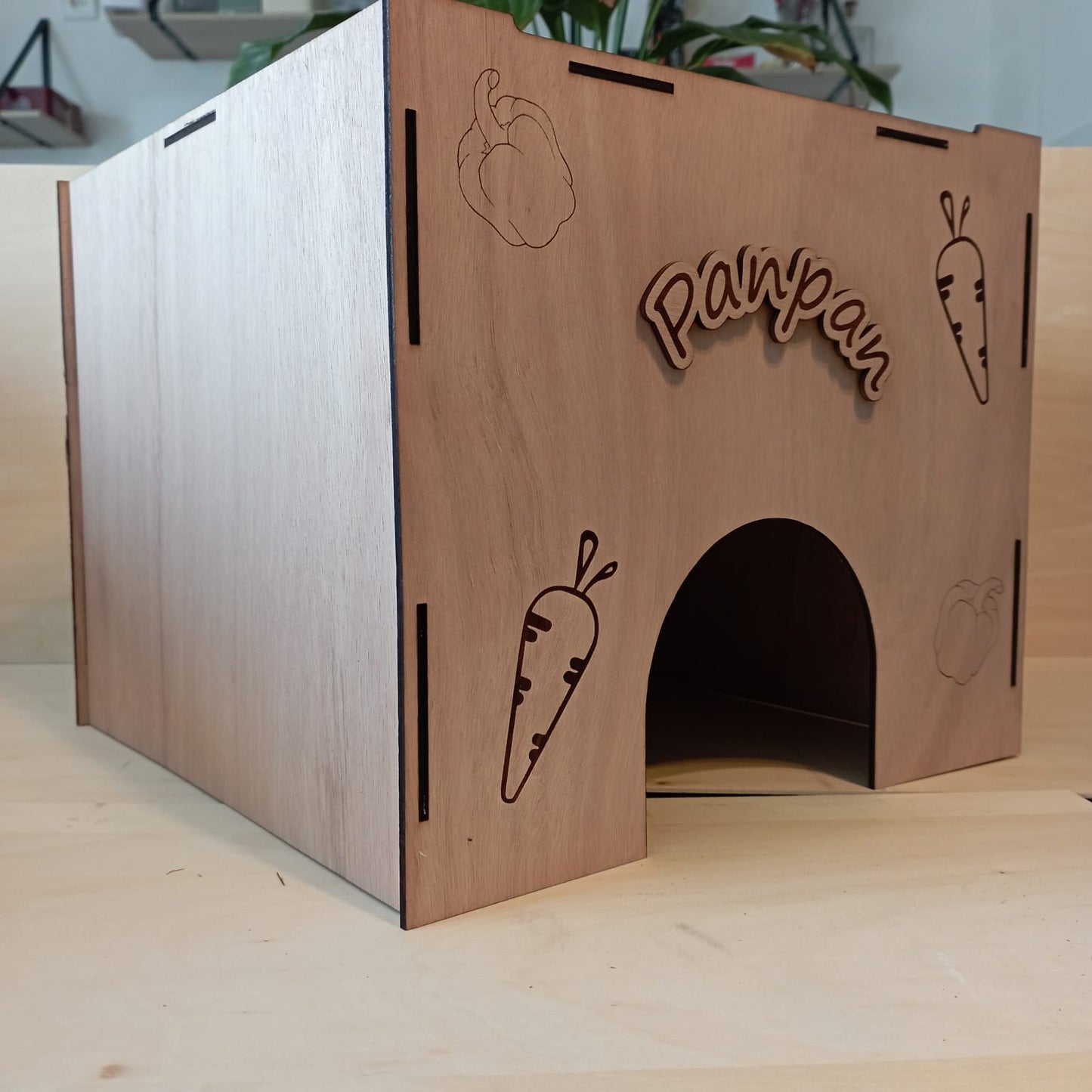 Cabane personnalisable pour lapin ou cochon d'inde