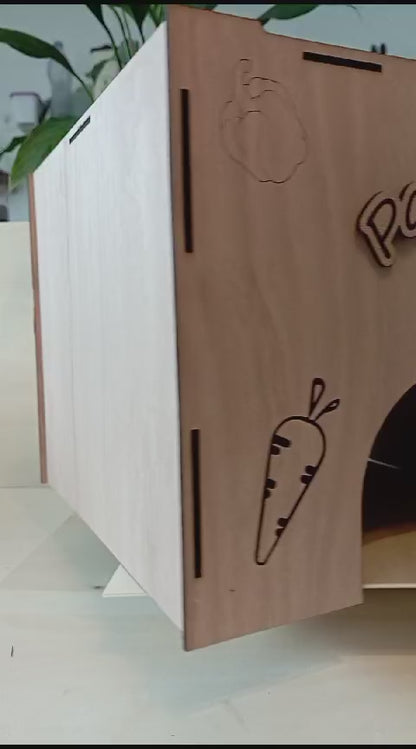 Cabane personnalisable pour lapin ou cochon d'inde
